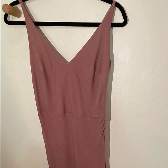 Line + Dot Pink Bias Maxi Dress - Picture 2 of 6